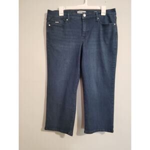Nine West Pants Adult Blue Jean Christie Capri Stretch Women’s Size 12